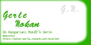 gerle mokan business card